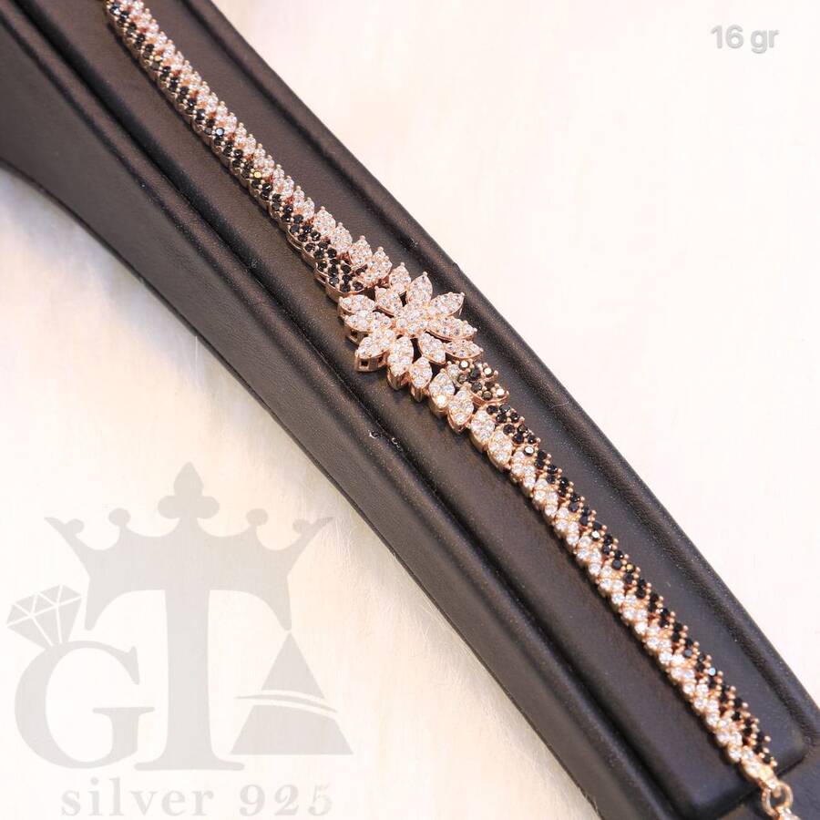 product_5ba544df-0e1b-4509-9870-5f6c6a82d131.jpg دستبند نقره آتنا رنگی کد 1368 - تصویر 1