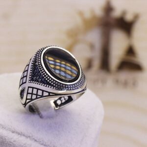 انگشتر نقره مردانه مارگازیت کد 29014