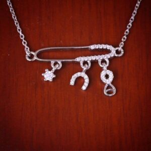 مدال نقره میکرو طرح سنجاق کد 21395