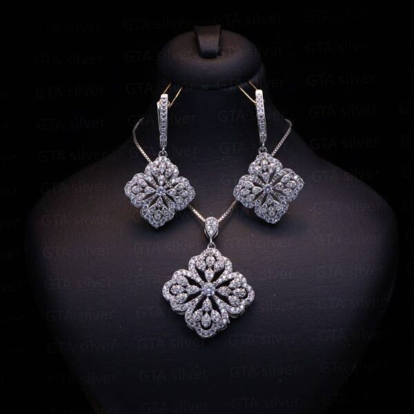 نیم ست نقره میکرو کد 16048 - Image 2