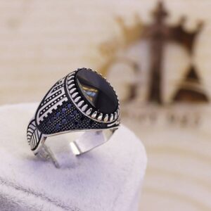 انگشتر نقره مردانه مارگازیت کد 29024