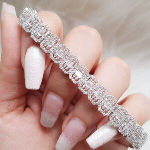 دستبند نقره میکرو کد 2072