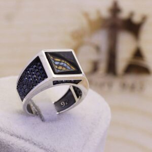انگشتر نقره مردانه مارگازیت کد 29026