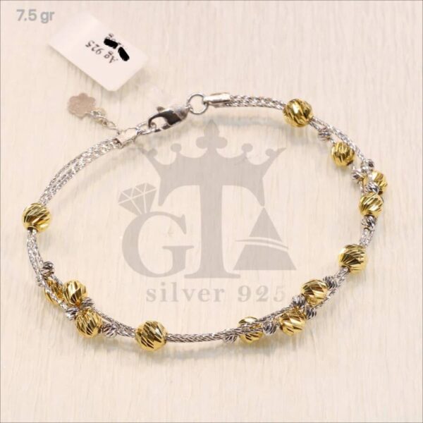 دستبند نقره سوپرالبرنادو کد 1537 - تصویر 2