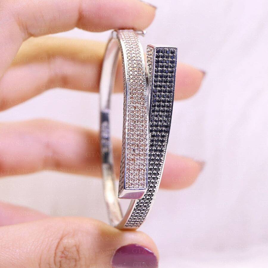 product_8778cec9-5130-4441-8a04-1dd8227b7360.jpg دستبند نقره میکرو رنگی کد 1259 - Image 1