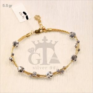 دستبند نقره سوپرالبرنادو کد 1538