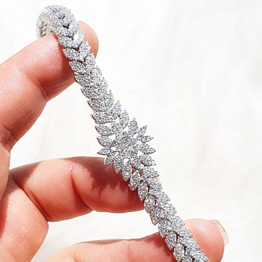 product_91aa2a00-7cae-4d1d-9c93-9261d2586a9e.jpg دستبند نقره میکرو کد 22005 - تصویر 1