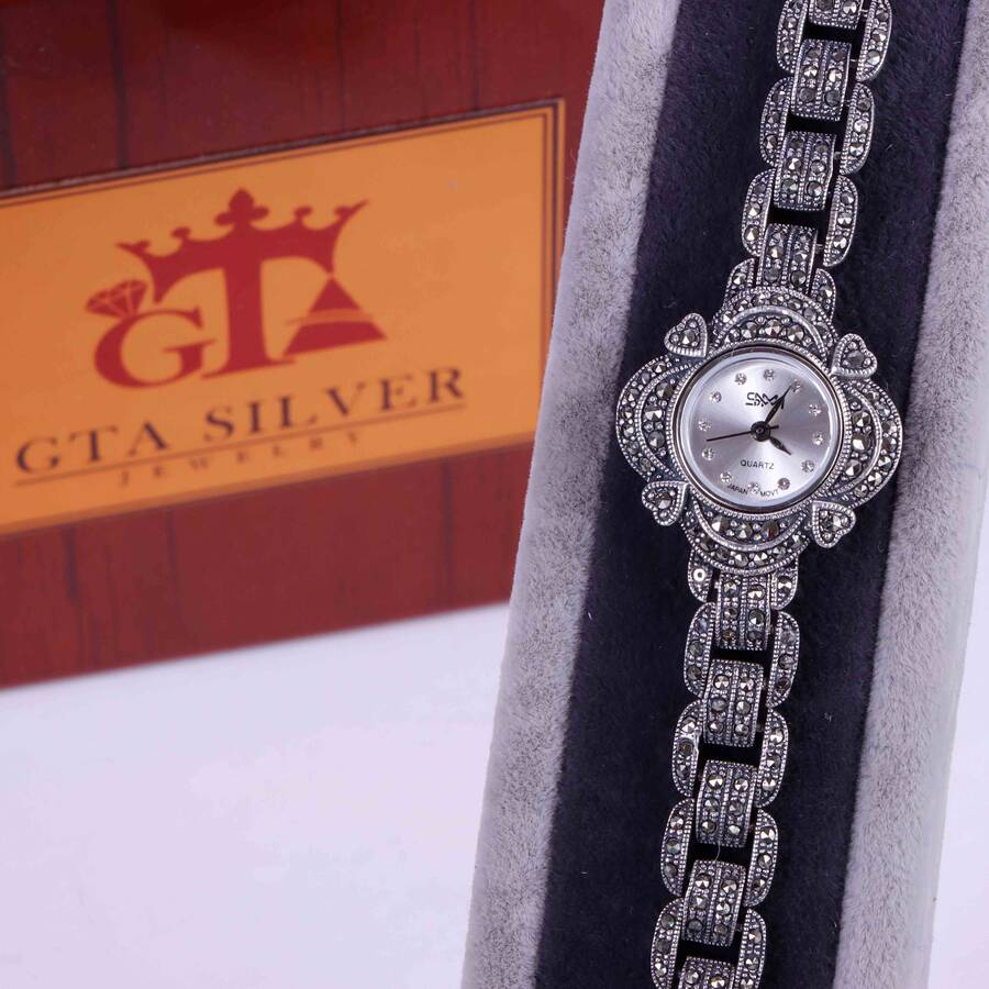 product_95767ccf-a322-4854-bf61-0a70317abaed.jpg ساعت نقره سما کد 18126 - Image 1