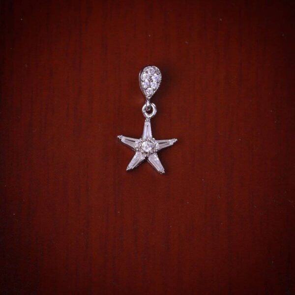 مدال نقره میکرو طرح ستاره کد 21565 - Image 2