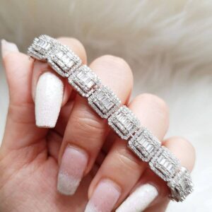 دستبند نقره میکرو کد 2070