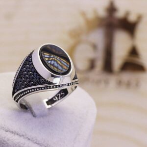 انگشتر نقره مردانه مارگازیت کد 29019