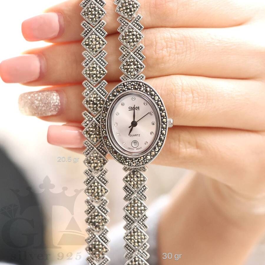 product_c291bd36-2fa8-40ef-bef7-442d911990b8.jpg ساعت نقره سما کد 18049 - Image 1