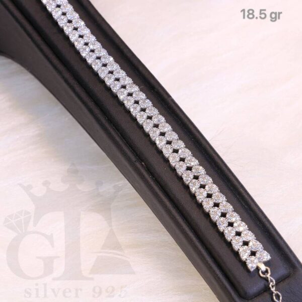 دستبند نقره آتنا کد 1369 - تصویر 2