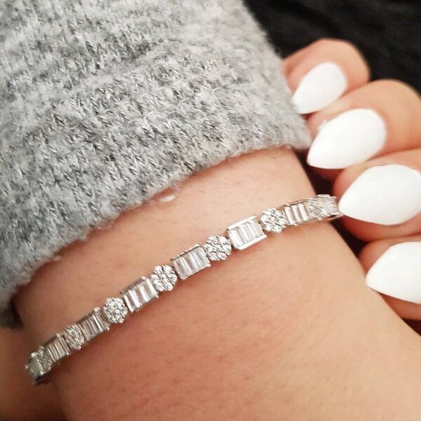 دستبند نقره میکرو کد 1224 - Image 2