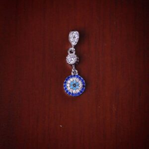 مدال نقره میکرو رنگی چشم نظر کد 21480