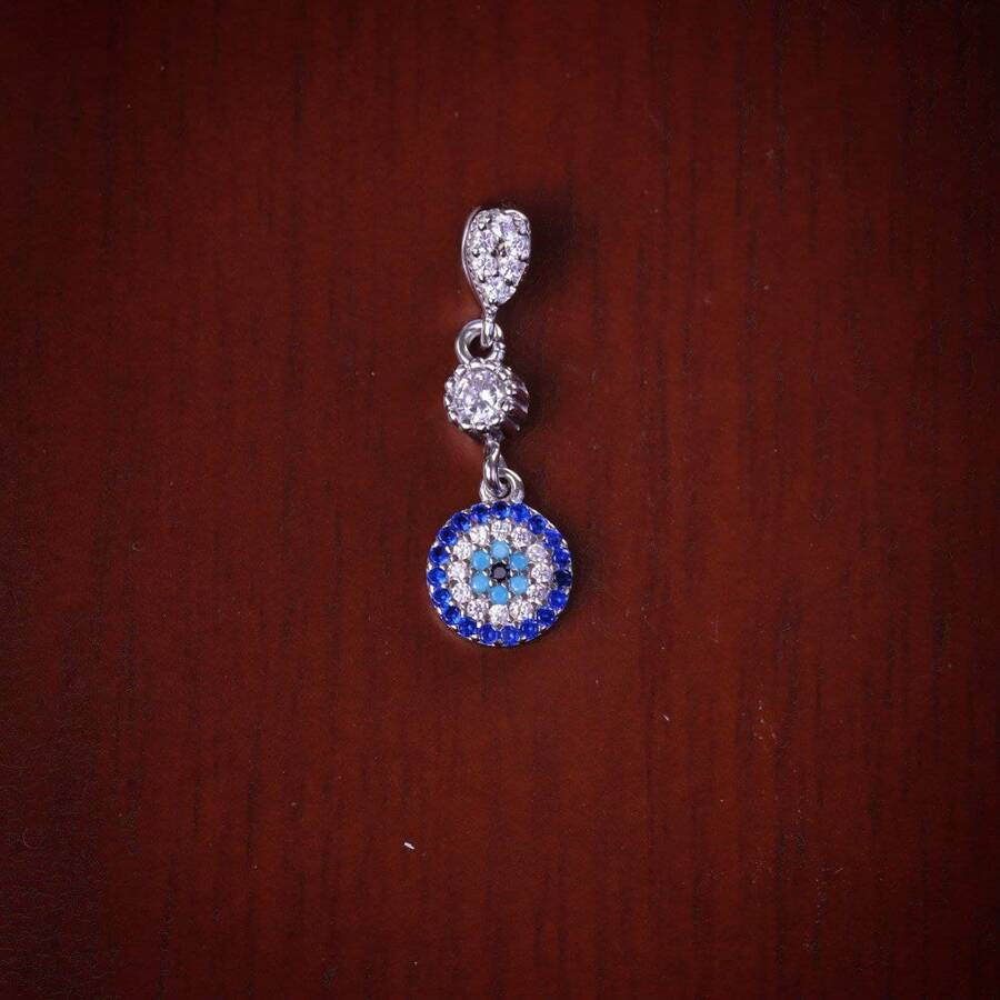 product_ce0da9aa-a28c-4b2f-9989-c0db98263145.jpg مدال نقره میکرو رنگی چشم نظر کد 21480 - Image 1