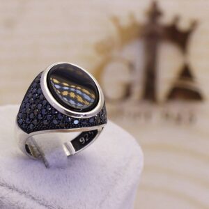 انگشتر نقره مردانه مارگازیت کد 29015