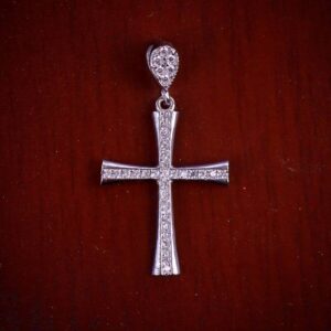 مدال نقره میکرو صلیب کد 21347