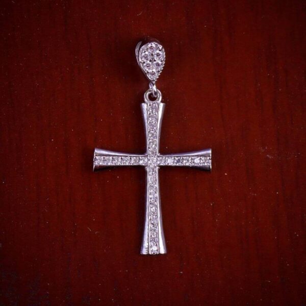 مدال نقره میکرو صلیب کد 21347 - Image 2