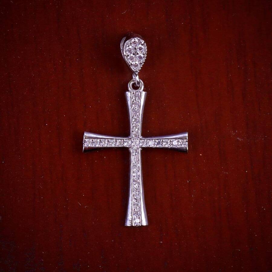 product_db460d8c-03e7-4ab0-9521-75b8106e2a06.jpg مدال نقره میکرو صلیب کد 21347 - Image 1