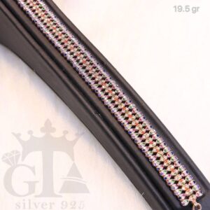 دستبند نقره آریسان رنگی کد 1378