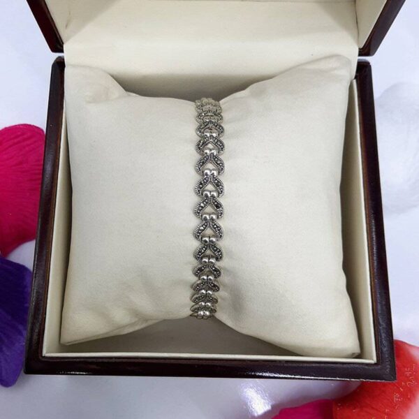 دستبند نقره سما کد 1915 - تصویر 2
