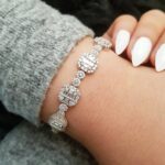 دستبند نقره میکرو کد 1218