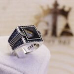 انگشتر نقره مردانه مارگازیت کد 29029