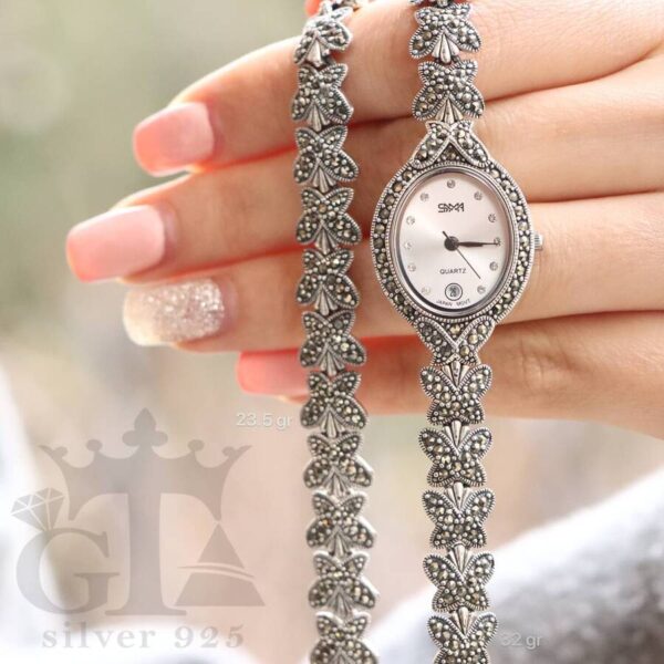 ساعت نقره سما کد 18047 - Image 2