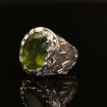 انگشتر مردانه نقره زبرجد کد 5196 - Image 2