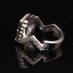 انگشتر مردانه نقره زبرجد چهارگوش کد 11012 - Image 3