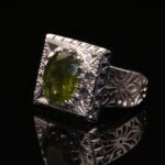 انگشتر مردانه نقره زبرجد کد 11072 - Image 2