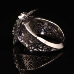 انگشتر مردانه نقره زبرجد کد 11072 - Image 3