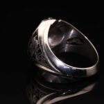 انگشتر مردانه نقره عقیق یمنی سرخ کد 11153 - Image 3