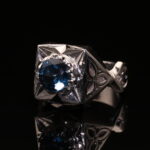 انگشتر مردانه نقره توپاز لندن کد 11602 - Image 2