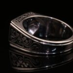انگشتر مردانه نقره توپاز لندن کد 11535 - Image 3