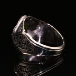 انگشتر مردانه نقره زبرجد کد 11592 - Image 3