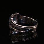 انگشتر مردانه نقره توپاز سوییس امرالد کات کد 11501 - Image 3