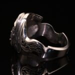 انگشتر مردانه نقره زمرد زامبیا کد 11409 - Image 3