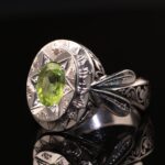 انگشتر مردانه نقره زبرجد کد 11995 - Image 2