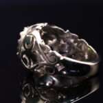 انگشتر مردانه نقره زبرجد کد 12024 - Image 3
