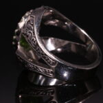 انگشتر نقره زبرجد کد 12263 - Image 3