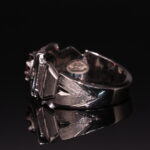 انگشتر نقره گارنت کد 12262 - Image 3
