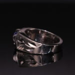 انگشتر نقره یاقوت کبود آفریقایی کد 12294 - Image 3