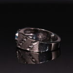 انگشتر نقره توپاز سبز کد 12286 - Image 3