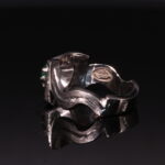انگشتر نقره توپاز سبز کد 12270 - Image 3