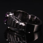 انگشتر نقره آماتیست کد 12470 - Image 3
