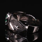 انگشتر نقره زمرد زامبیا A+ کد 12389 - Image 3