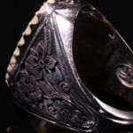 انگشتر نقره اپال سفید تراش کد 12405 - Image 3