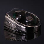 انگشتر نقره زمرد زامبیا A+ کد 12516 - Image 3